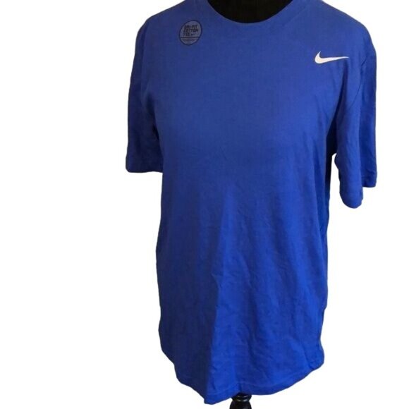 Nike Dri-FIT T-Shirt Men’s Size Medium Royal Blue Short Sleeve Athletic Tee - Picture 1 of 3